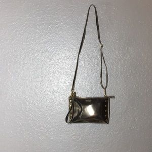 Hammitt gold/brown crossbody purse